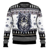 Hooktab Awesome Wolf Ugly Christmas Sweater