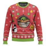 Hooktab Baby Yoda Bauble Star Wars Ugly Christmas Sweater