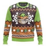 Hooktab Baby Yoda Star Wars Star Wars Ugly Christmas Sweater
