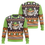 Hooktab Baby Yoda Star Wars Star Wars Ugly Christmas Sweater