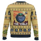 Hooktab Baby Yoda The Child Mandalorion Star Wars Ugly Christmas Sweater