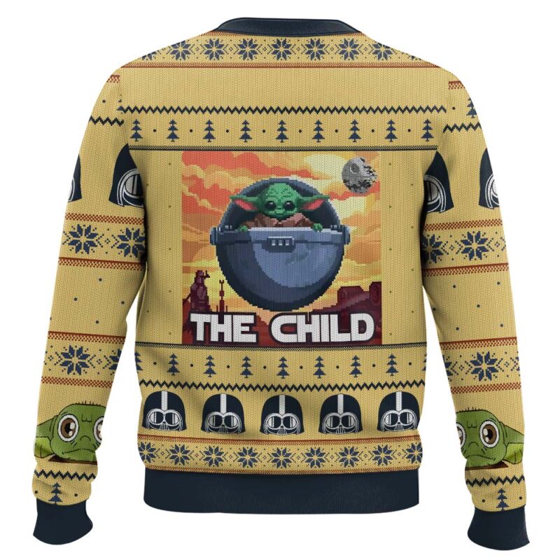 Hooktab Baby Yoda The Child Mandalorion Star Wars Ugly Christmas Sweater Hooktab Baby Yoda The Child Mandalorion Star Wars Ugly Christmas Sweater
