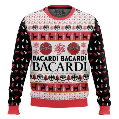 Hooktab Bacardi Rum Ugly Christmas Sweater