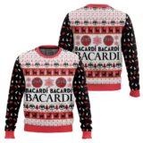 Hooktab Bacardi Rum Ugly Christmas Sweater