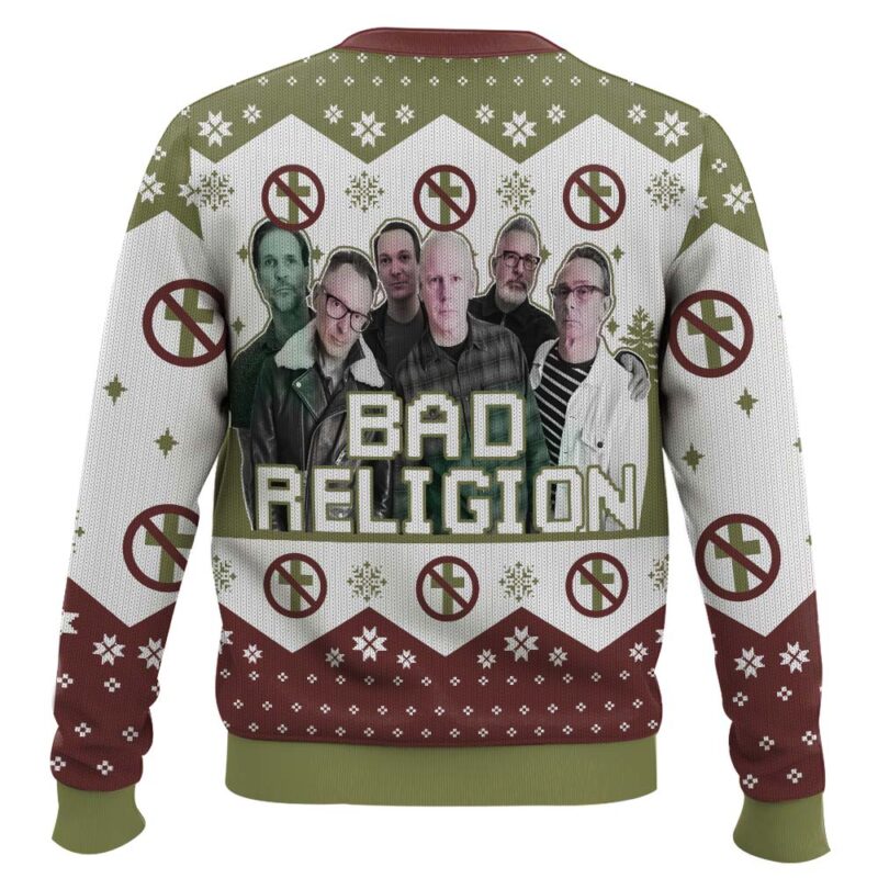 Hooktab Bad Religion Ugly Christmas Sweater Hooktab Bad Religion Ugly Christmas Sweater