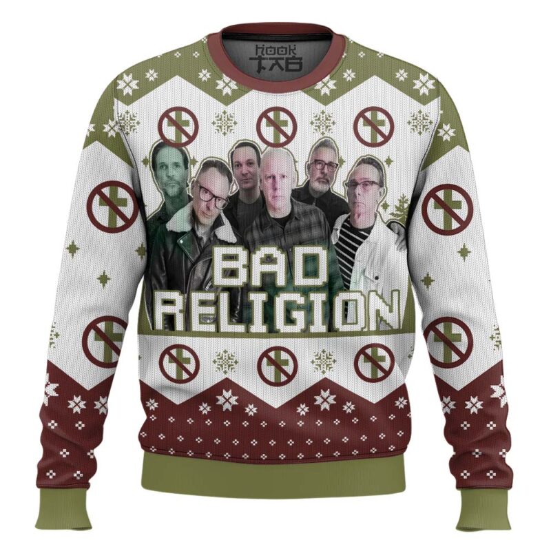 Hooktab Bad Religion Ugly Christmas Sweater