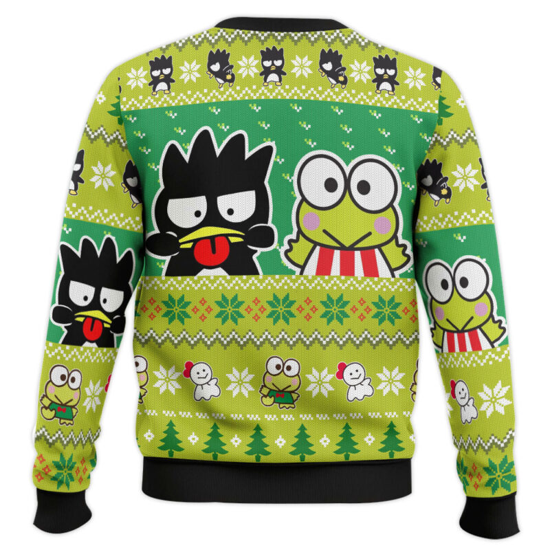 Hooktab Badtz Maru And Keroppi Sanrio Hello Kitty Ugly Christmas Sweater Hooktab Badtz Maru And Keroppi Sanrio Hello Kitty Ugly Christmas Sweater