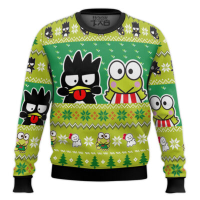 Hooktab Badtz Maru And Keroppi Sanrio Hello Kitty Ugly Christmas Sweater