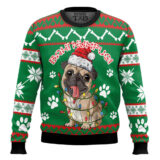 Hooktab Bah! Humpug Cute Pug Ugly Christmas Sweater