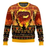 Hooktab Balrog Flame Of Udûn The Lord Of The Ring Ugly Christmas Sweater