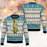 Hooktab Banana Cat Crying Meme Ugly Christmas Sweater