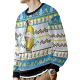Hooktab Banana Cat Crying Meme Ugly Christmas Sweater
