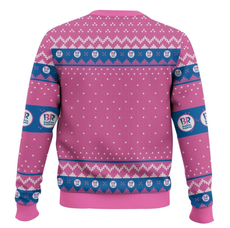 Hooktab Baskin Robbins Ice Cream Ugly Christmas Sweater Hooktab Baskin Robbins Ice Cream Ugly Christmas Sweater