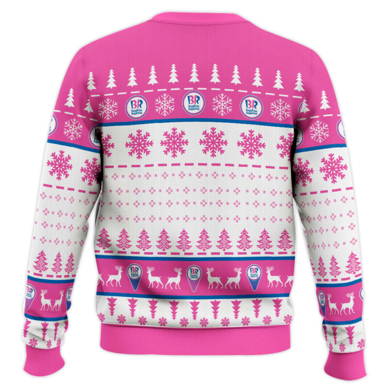 Hooktab Baskin Robbins Ugly Christmas Sweater Hooktab Baskin Robbins Ugly Christmas Sweater
