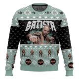 Hooktab Batista WWE Ugly Christmas Sweater