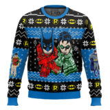 Hooktab Batman And Robin Ugly Christmas Sweater