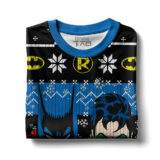 Hooktab Batman And Robin Ugly Christmas Sweater