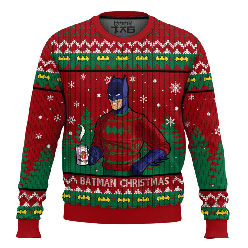 Hooktab Batman Christmas Ugly Christmas Sweater