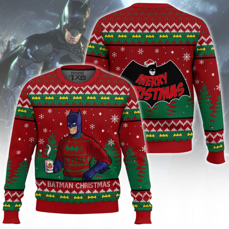 Hooktab Batman Christmas Ugly Christmas Sweater Hooktab Batman Christmas Ugly Christmas Sweater