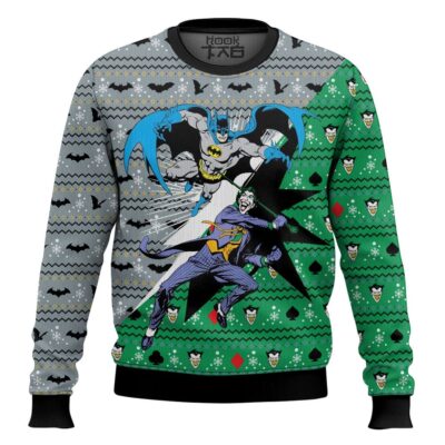 Hooktab Batman VS Joker Ugly Christmas Sweater