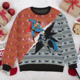 Hooktab Batman Vs Superman Ugly Christmas Sweater