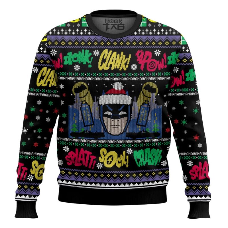 Hooktab Batman Zzonk! Ugly Christmas Sweater