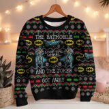 Hooktab Batmobile Lost Its Wheel And Joker Got Away Ugly Christmas Sweater