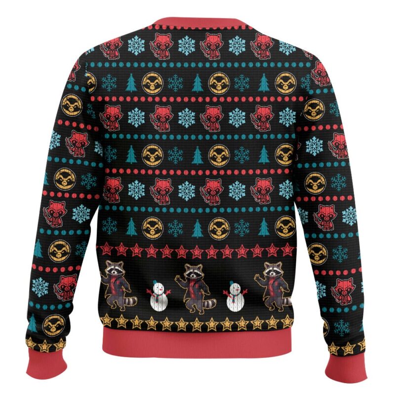 Hooktab Be In Awe Of My Tism Rocket Raccoon Ugly Christmas Sweater Hooktab Be In Awe Of My Tism Rocket Raccoon Ugly Christmas Sweater