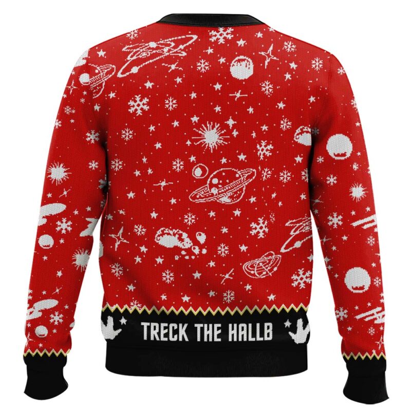 Hooktab Beam Me Up Santa Startrek Ugly Christmas Sweater Hooktab Beam Me Up Santa Startrek Ugly Christmas Sweater