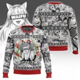 Hooktab Beastgirl Waifu Material Ahegao Ugly Christmas Sweater