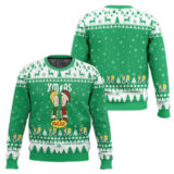 Hooktab Beavis And Butt-head Xmas Rules Ugly Christmas Sweater