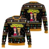 Hooktab Beavis And Butthead Do Ugly Christmas Sweater