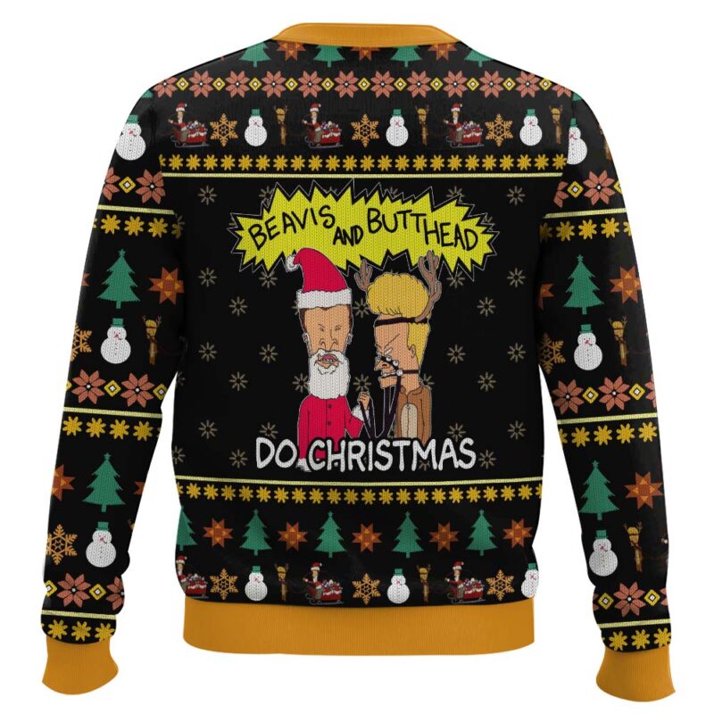 Hooktab Beavis And Butthead Do Ugly Christmas Sweater Hooktab Beavis And Butthead Do Ugly Christmas Sweater