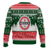 Hooktab Beck's German Beer Ugly Christmas Sweater