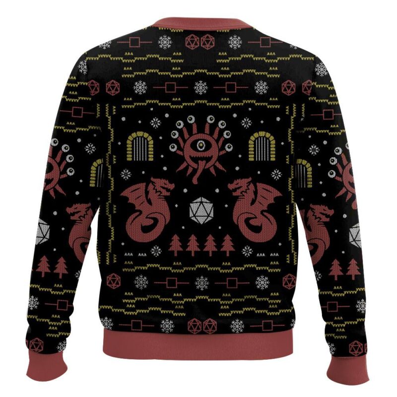 Hooktab Beholder Encounter Dungeons & Dragons Ugly Christmas Sweater Hooktab Beholder Encounter Dungeons & Dragons Ugly Christmas Sweater