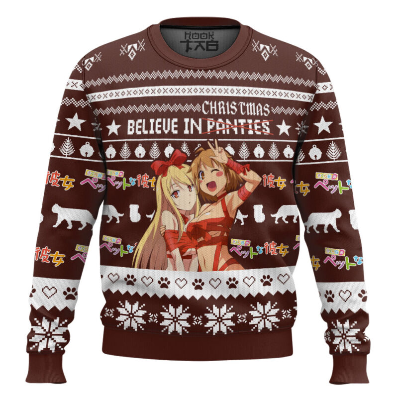 Hooktab Believe In Christmas The Pet Girl Of Sakurasou Ugly Christmas Sweater