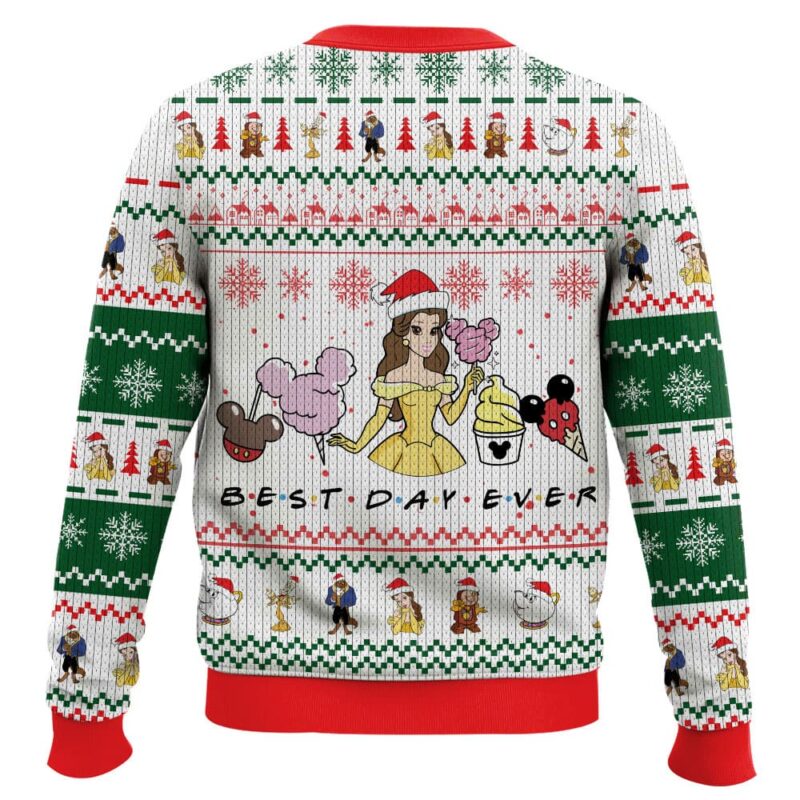 Hooktab Bella Beauty And The Beast Ugly Christmas Sweater Hooktab Bella Beauty And The Beast Ugly Christmas Sweater