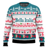 Hooktab Bella Italia Ugly Christmas Sweater