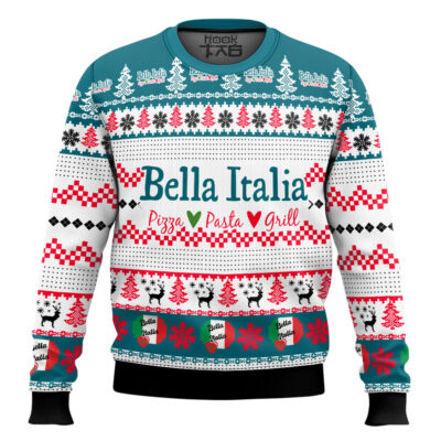 Hooktab Bella Italia Ugly Christmas Sweater