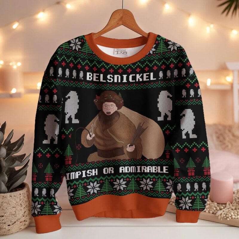 Hooktab Belsnickel Impish Or Admirable The Office Ugly Christmas Sweater Hooktab Belsnickel Impish Or Admirable The Office Ugly Christmas Sweater