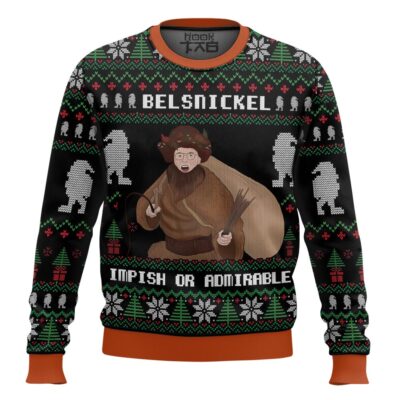 Hooktab Belsnickel Impish Or Admirable The Office Ugly Christmas Sweater