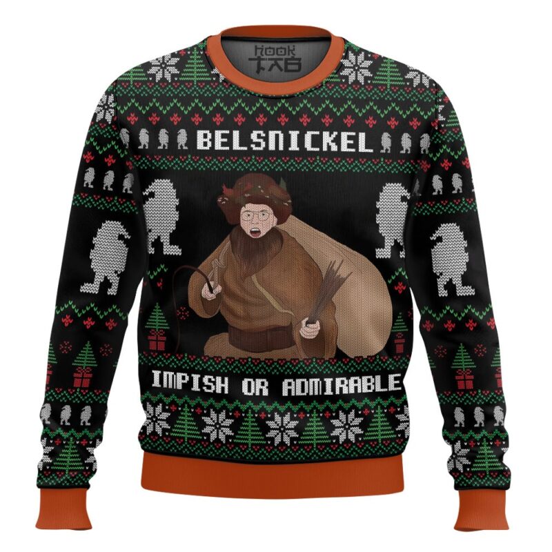 Hooktab Belsnickel Impish Or Admirable The Office Ugly Christmas Sweater