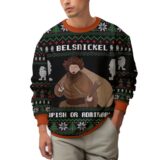 Hooktab Belsnickel Impish Or Admirable The Office Ugly Christmas Sweater