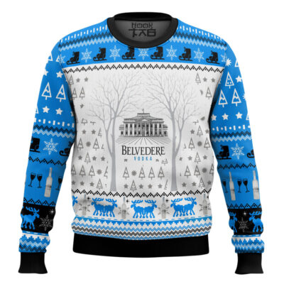 Hooktab Belvedere Vodka Ugly Christmas Sweater