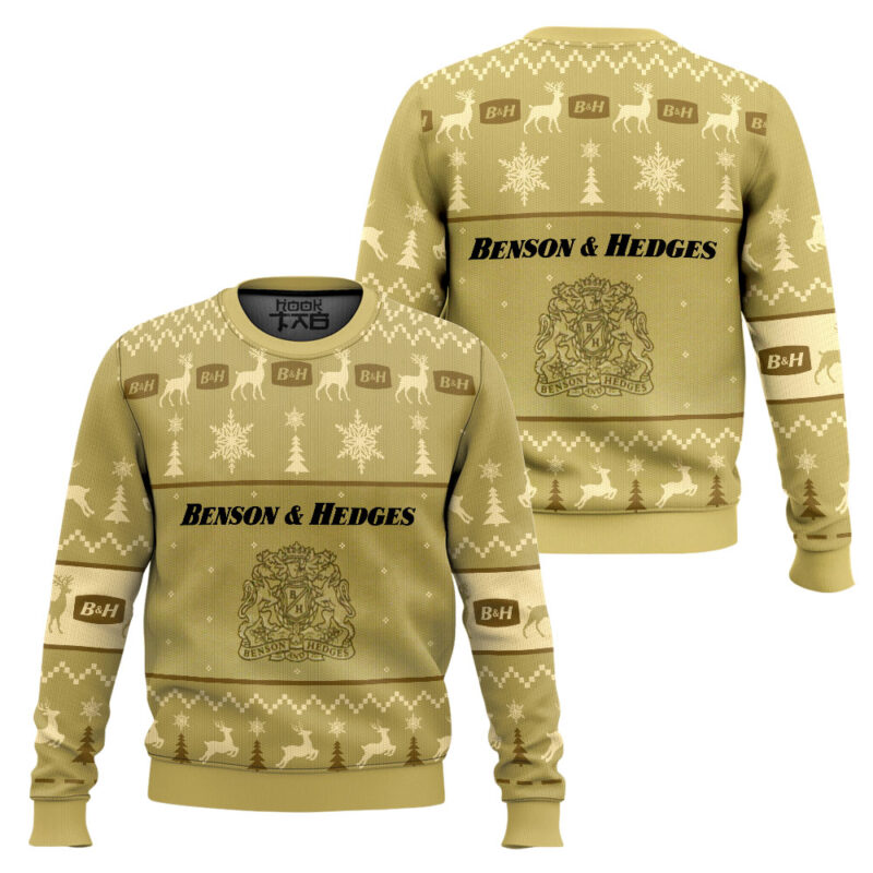 Hooktab Benson & Hedges Ugly Christmas Sweater Hooktab Benson & Hedges Ugly Christmas Sweater