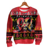Hooktab Besties Deadpool & Wolverine Ugly Christmas Sweater