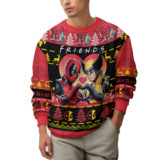 Hooktab Besties Deadpool & Wolverine Ugly Christmas Sweater