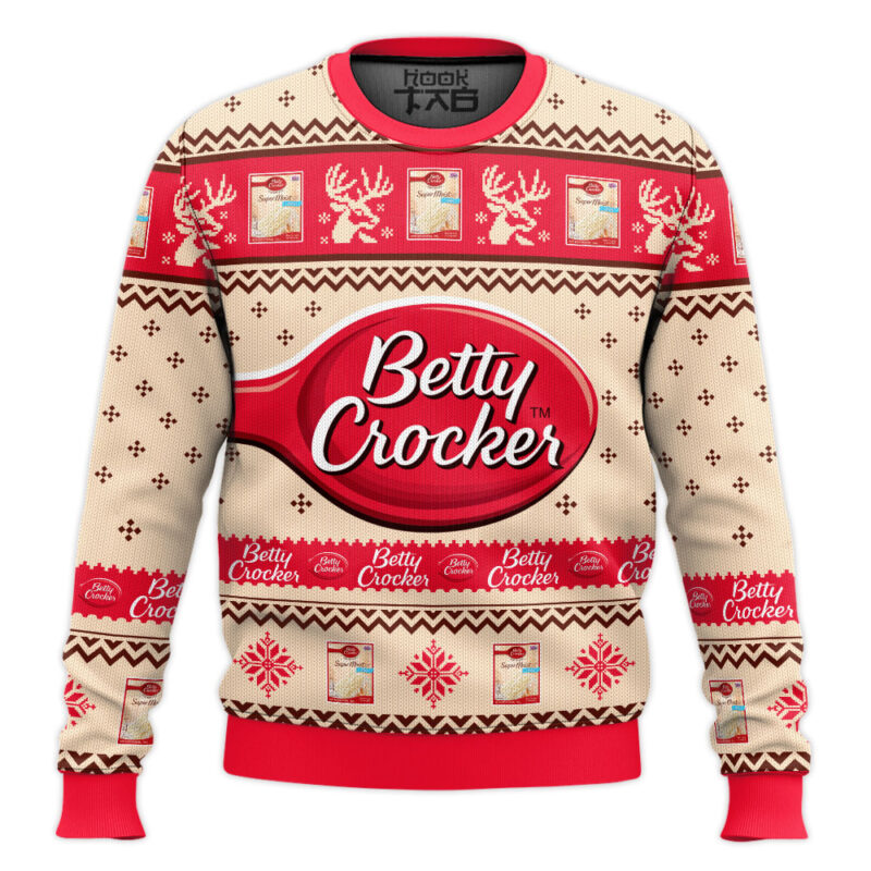 Hooktab Betty Crocker Ugly Christmas Sweater