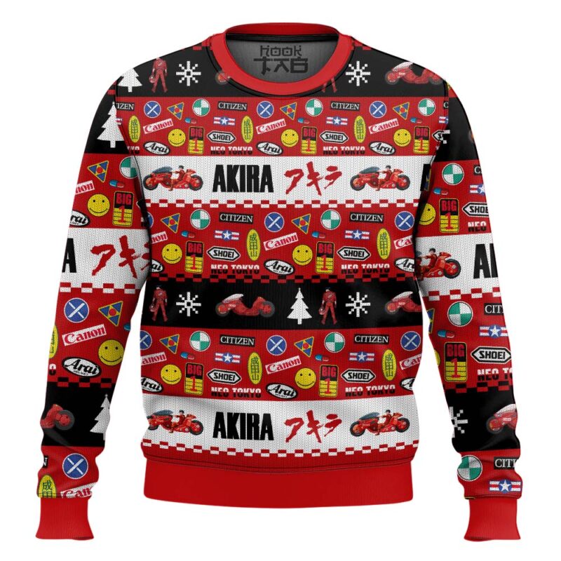 Hooktab Bike Decals Akira Ugly Christmas Sweater