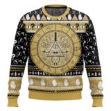 Hooktab Bill Cipher Gravity Falls Ugly Christmas Sweater
